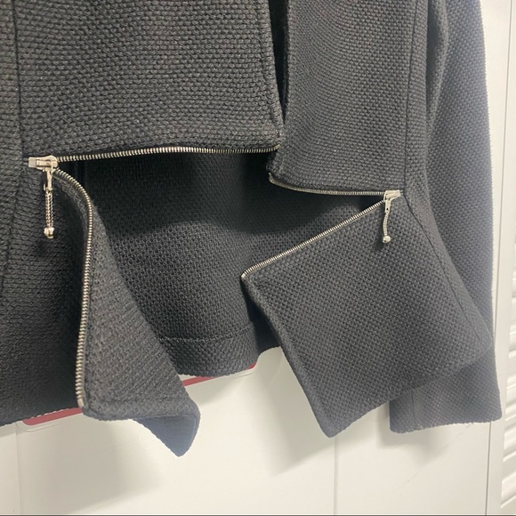 ST JOHN Black Honeycomb Wool Blend Blazer 🌵 4 - Picture 10 of 13